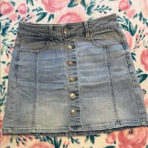 American Eagle Outfitters Light Blue Denim Skirt